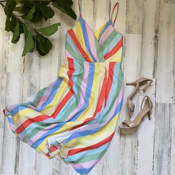 Lulus Winning Smile Rainbow Dress - Picture 4 of 9